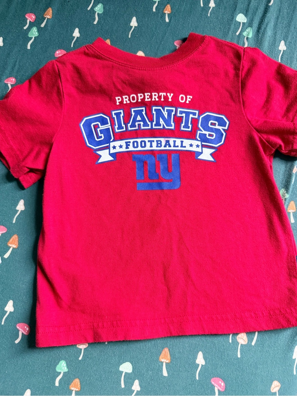 Gerber Red Giants Football Tee with Blue & White Logo